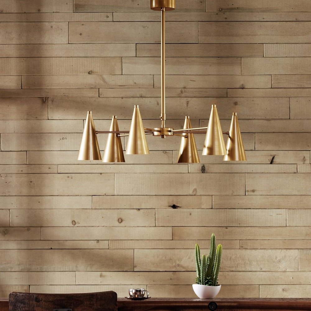 Ink & Ivy Bellac 6-Light Chandelier in Brass